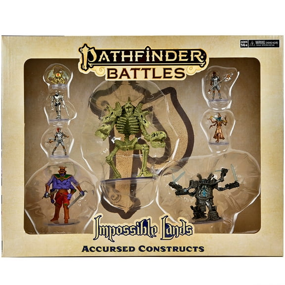 Pathfinder Battles: Impossible Lands - Accursed Constructs Boxed Set - 8 Pre-Painted RPG Miniatures Set