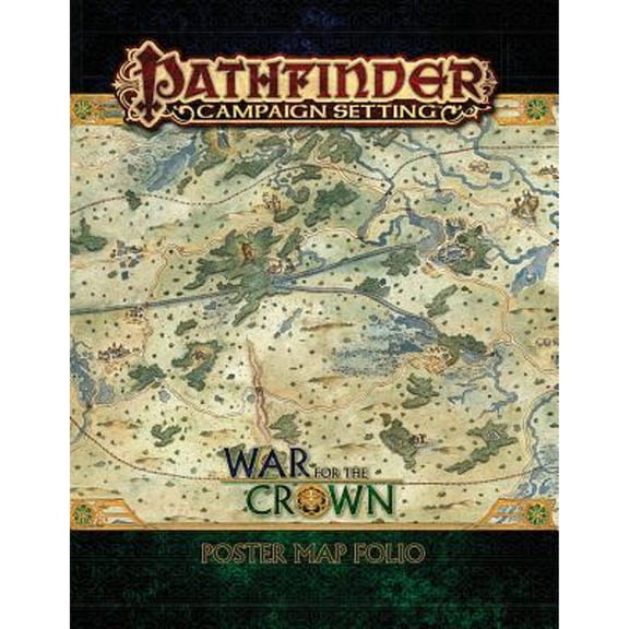 Pre-Owned Pathfinder Campaign Setting: War for the Crown Poster Map Folio (Paperback 9781640780637) by Paizo Publishing