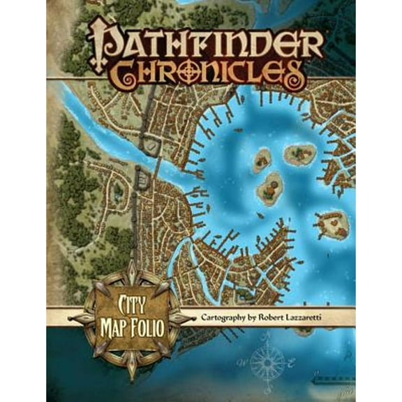 Pre-Owned Pathfinder Chronicles: City Map Folio (Paperback) by Rob Lazzaretti, Paizo Publishing (Editor)
