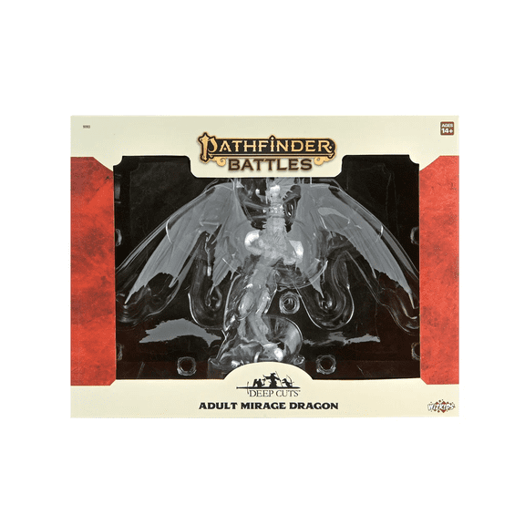 Pathfinder Deep Cuts: Unpainted Adult Mirage Dragon Miniature