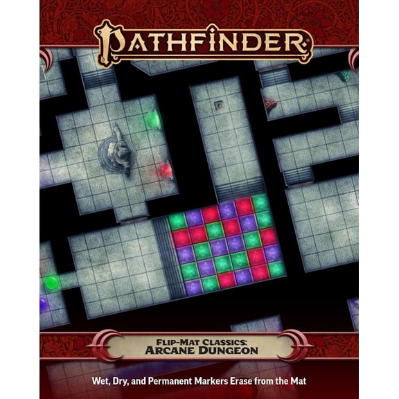 Pathfinder Flip-Mats Pathfinder Flip-Mat Classics: Arcane Dungeon, (Paperback)