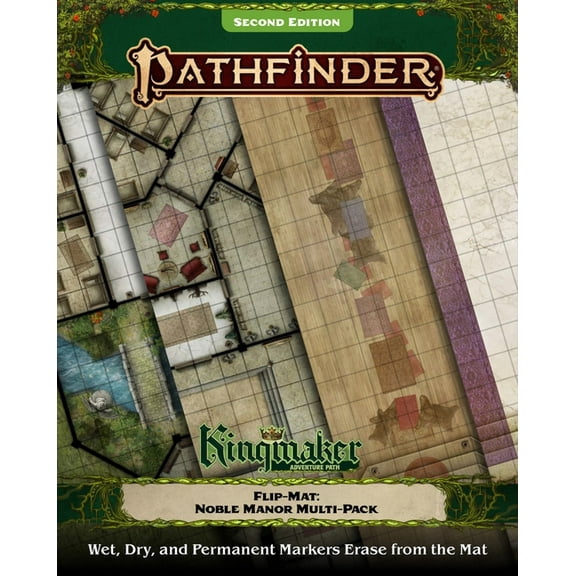Pathfinder Flip-Mats Pathfinder Flipmat: Kingmaker Adventure Path Noble Manor Multipack, (Paperback)