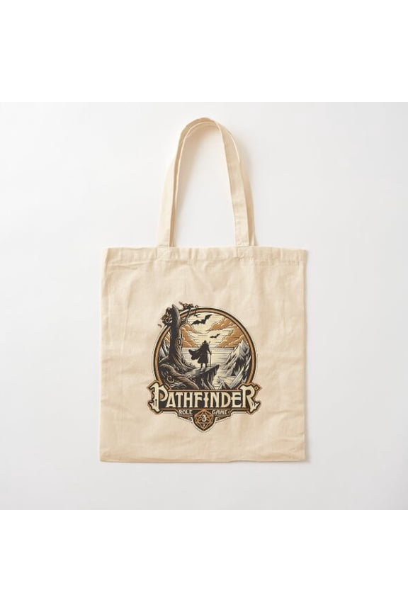 Pathfinder, Lone Wolf Canvas Tote Bags, Reusable Shopping Bag
