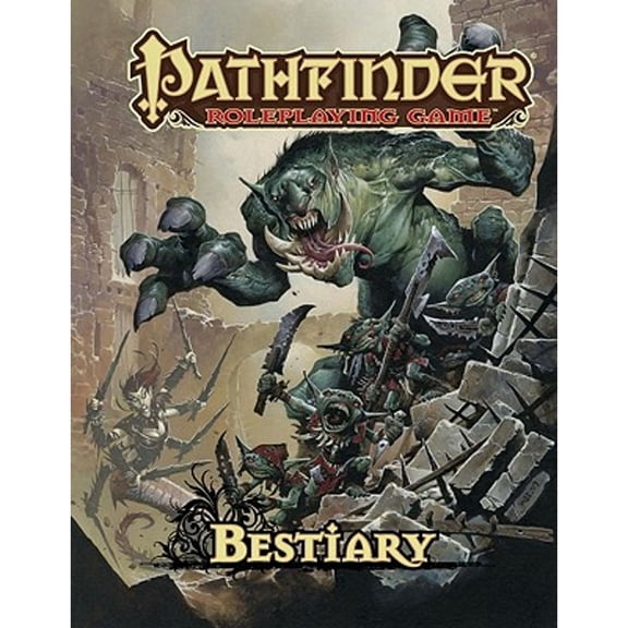Pre-Owned Pathfinder RPG Bestiary 2 Pathfinder Roleplaying Game: Bestiary 1, (Hardcover)