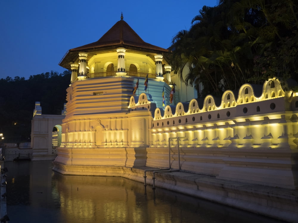 Pathiripala Octagon of the Sri Dalada Maligawa (Temple of the Sacred Tooth Relic) Kandy Central Province Sri Lanka Canvas Art - Panoramic Images (12 x 16)