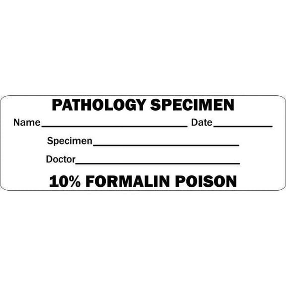 'Pathology Specimen' Medical Labels