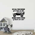 thumbnail image 1 of Of All The Paths You Take In Life Off-Road Quotes Vinyl Wall Sticker Wall Art Wall Decal Girls Boys Kids Room Design Bedroom Nursery Kindergarten Wall Sticker Vinyl Decoration Size (30x22 inch), 1 of 3