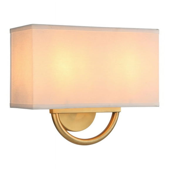 Pathson Dual Heads Fabric Wall Sconce,Square Textile White Shade Wall Lighting for Bedroom Bedsides