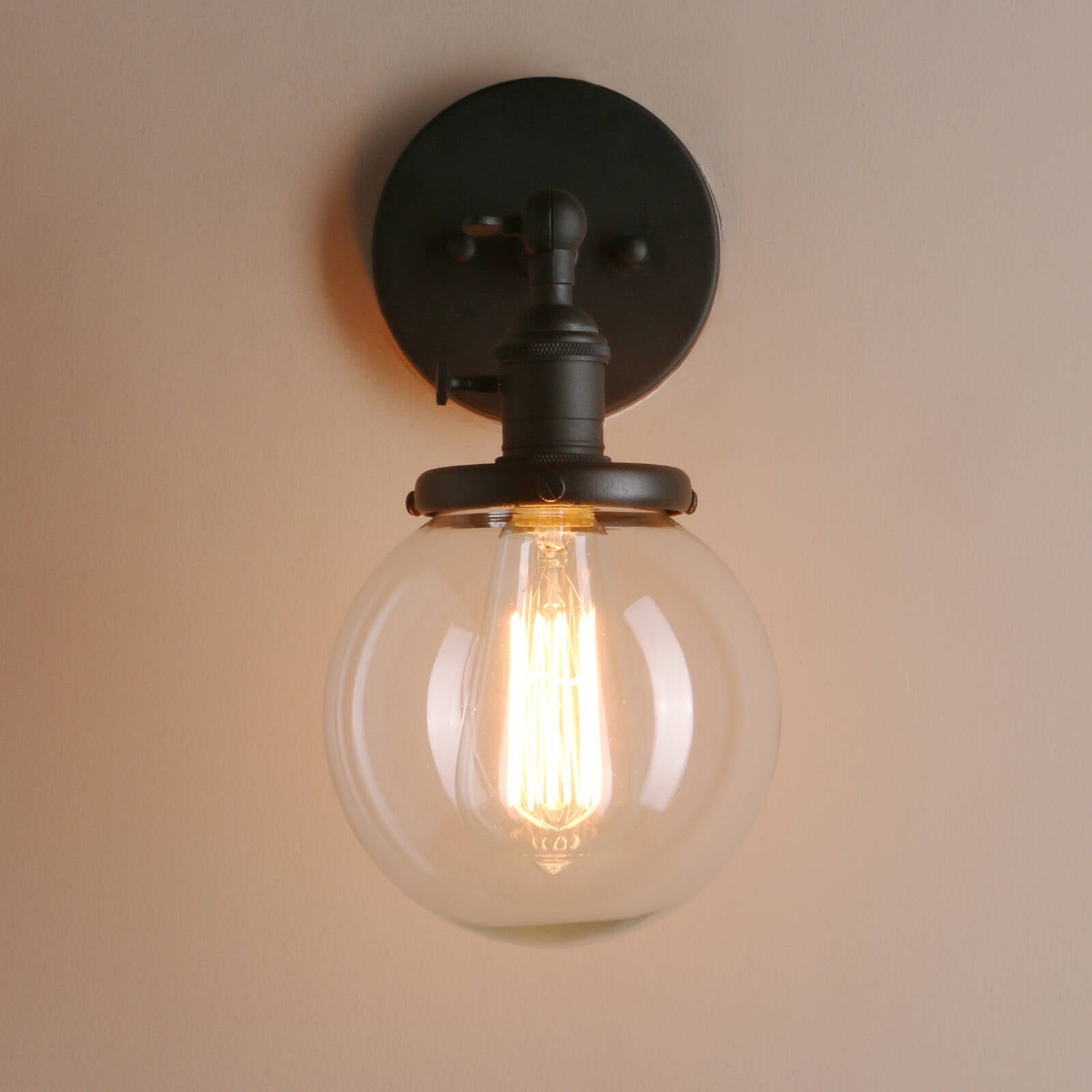 Pathson Light 15CM Shade Wall Sconce Industrial E26 Wall Lighting for Bathroom Vanity Mirror