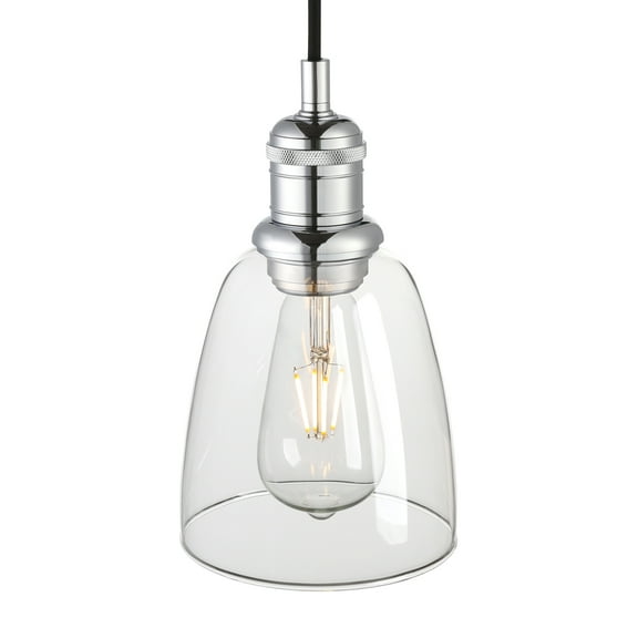 Pathson Vintage 1-Light Pendant Ceiling Light, Kitchen Island Chandelier with 2M Adjustable Cable