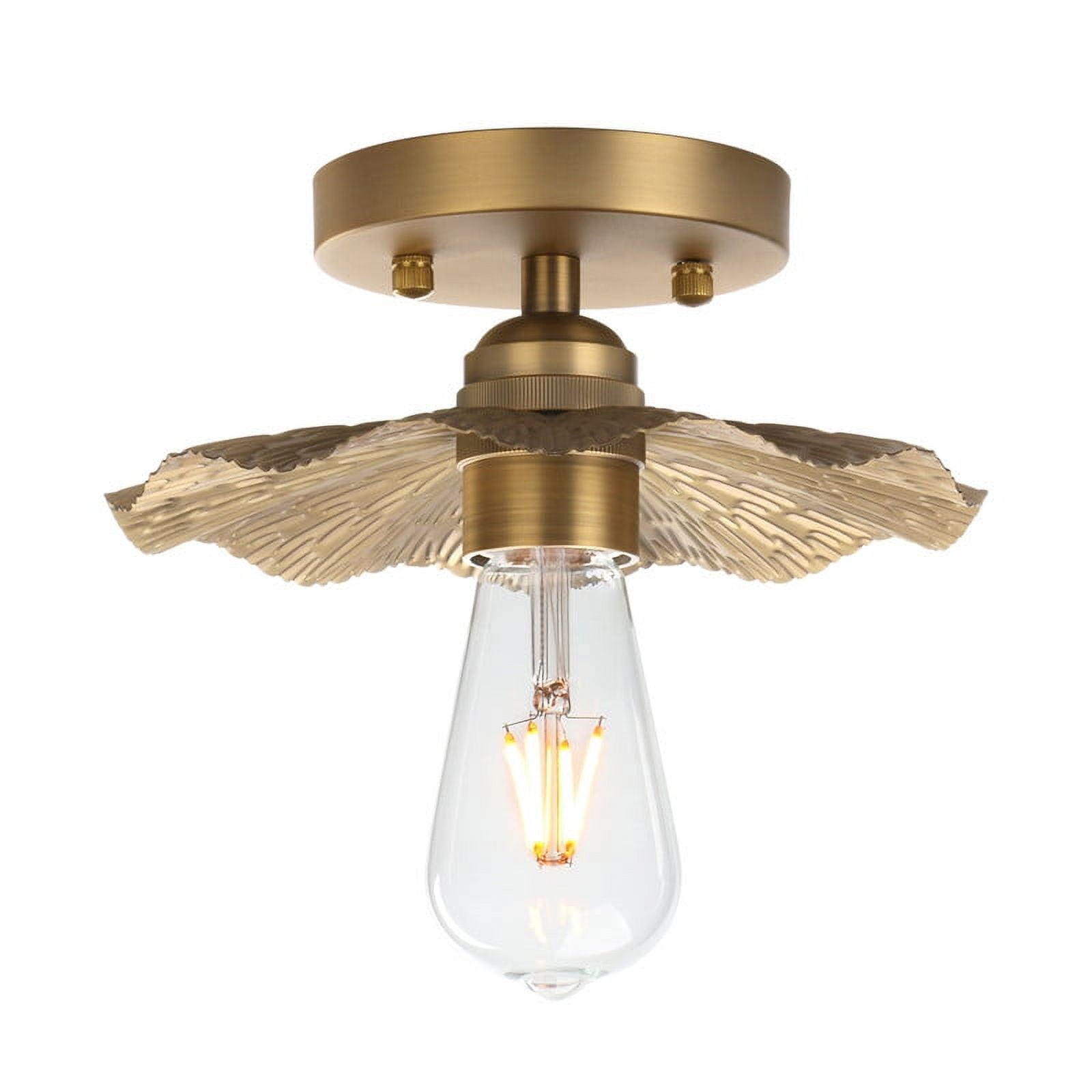 Free Shipping! Pathson Vintage 1-light Metal Flush Mounted Ceiling ...
