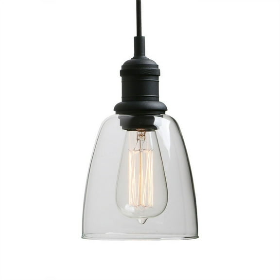 Pathson Vintage 1-light Pendant Ceiling Light, Kitchen Island Chandelier with Glass Shade