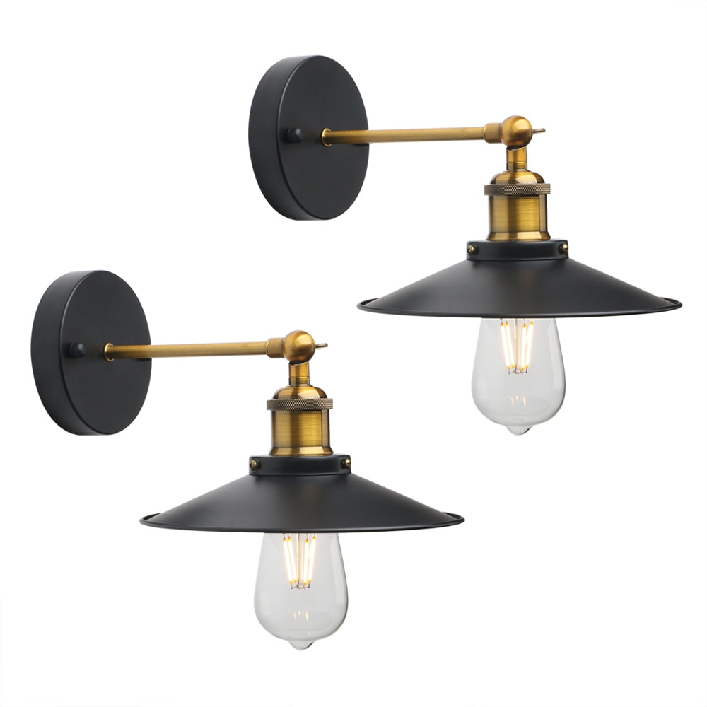 Pathson Vintage 2 Pack Wall Sconce Lighting Bathroom Vanity Lights Metal Wall Light Fixtures