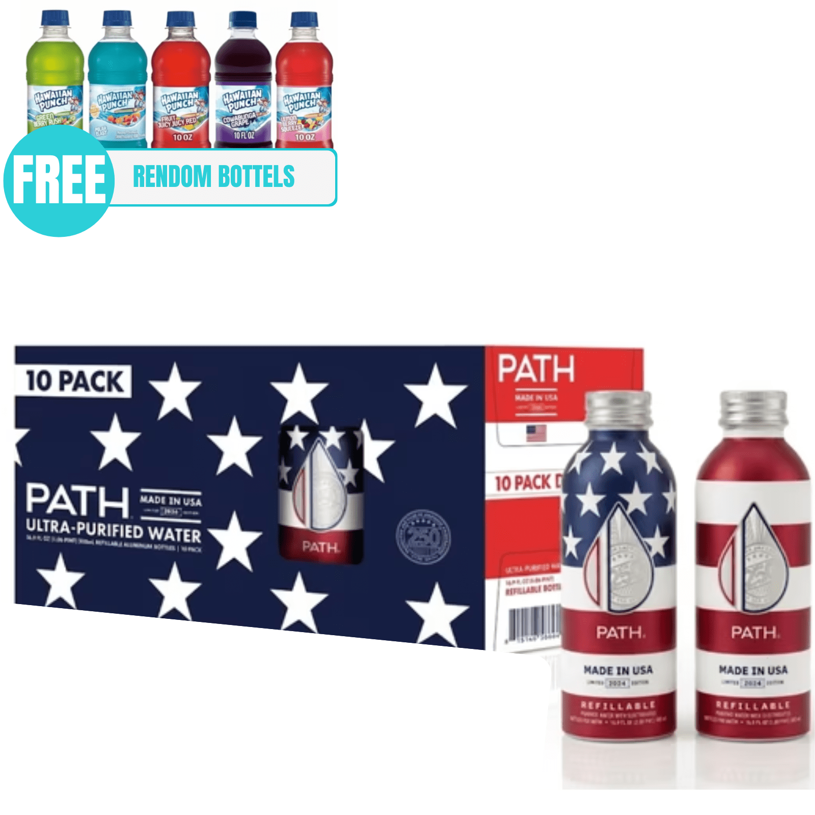 Water Ulpath Pathwater Ultra-Purified Water, 16.9 fl. oz., 10 pk. - Walmart.com