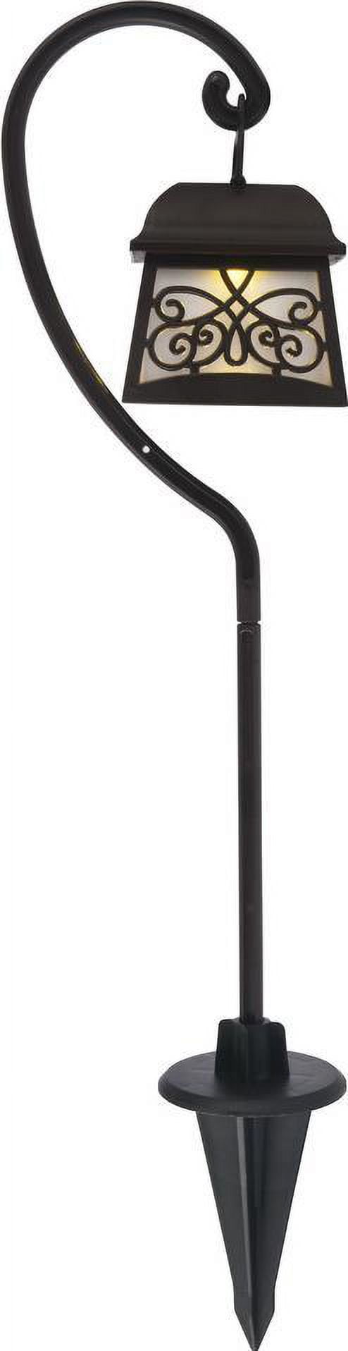 Pathway Light Post Contemporary Brown Pack 4 Outdoor LED