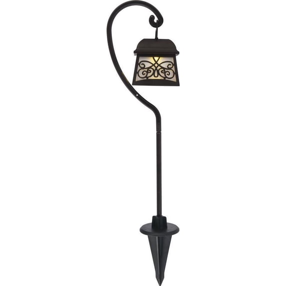 Pathway Light Post Contemporary Brown Pack 4 Outdoor LED
