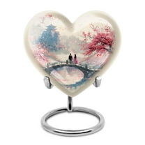 Pathway to Spring's Adult Urns For Human Ashes Men - Unique Heart Keepsake Urn for Human Remembrance - Mini Heart Heart Urn for Adults - Cremation Urn - Heart Shaped Gifts (3inch,1Pcs)