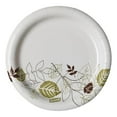 thumbnail image 1 of Pathways Paper Plates 6 7/8 Inch - 500 Count, Medium Weight Disposable Plates, Compostable, SFI Certified, Soak-Proof, Leaf Design, 1 of 8