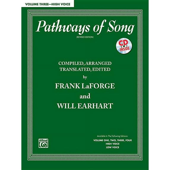 Pathways of Song: Pathways of Song, Vol 3: High Voice, Book & CD (Paperback)