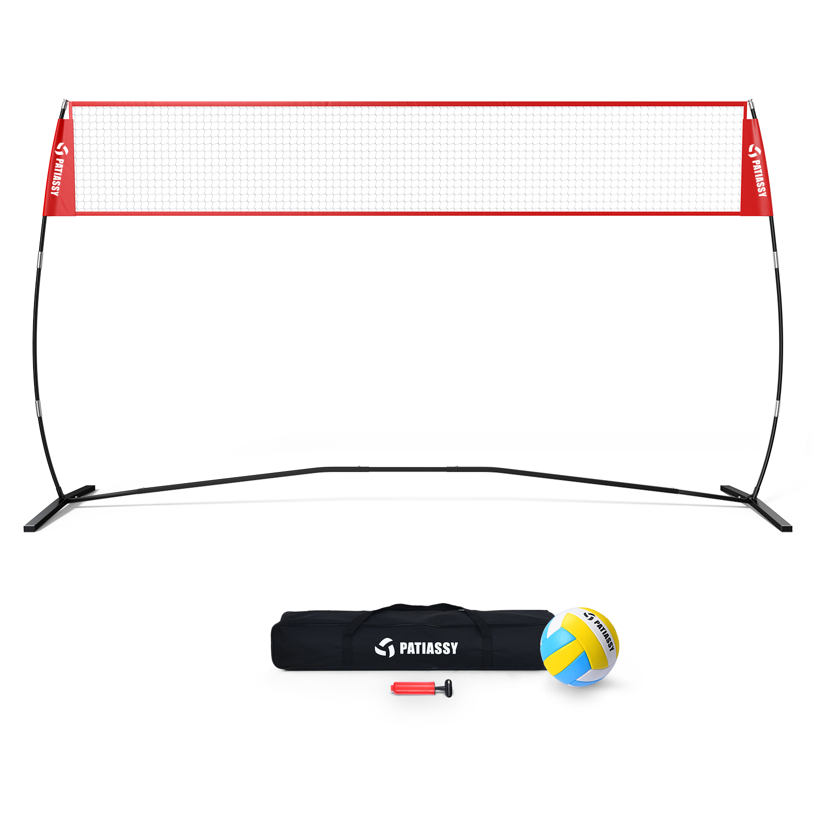 Penn Easy Fit Premium Volleyball Set, Includes Adjustable Net and Ball