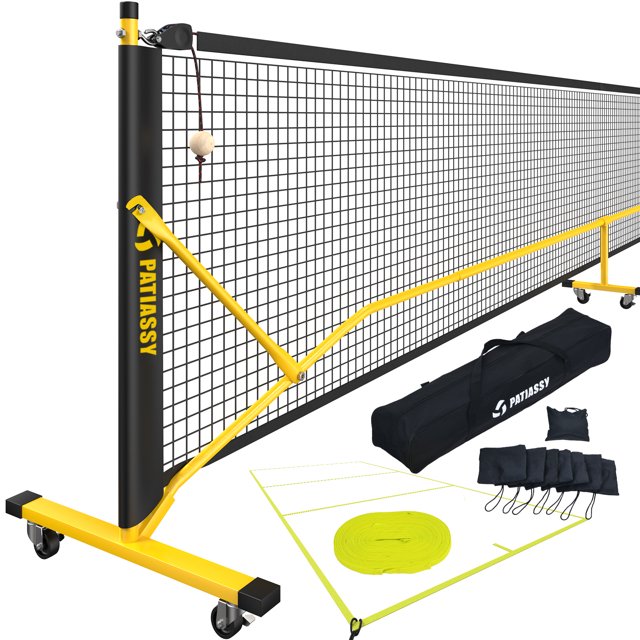 Patiassy 22 FT Portable Pickleball Net Set with Net Tension Adjuster