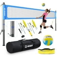thumbnail image 1 of Patiassy Portable Professional Outdoor Volleyball Net Set for Backyard Beach with Adjustable Height Aluminum Poles, Winch System, Volleyball with Pump, 1 of 8