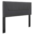 thumbnail image 1 of Modway Patience Channel Tufted Performance Velvet Twin Headboard in Charcoal, 1 of 7