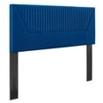 thumbnail image 1 of Patience Channel Tufted Performance Velvet Twin Headboard Navy, 1 of 7