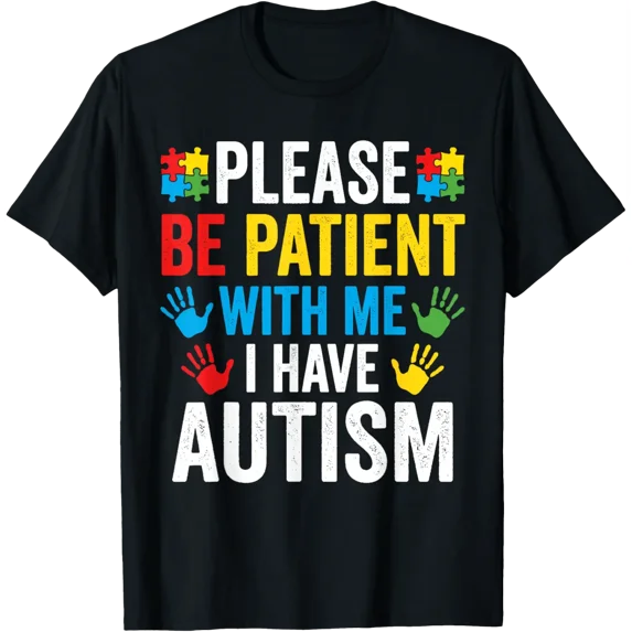 Patience Please Autism Awareness Autistic Support Boys T-Shirt