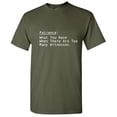 thumbnail image 1 of Patience What You Have When There Are Too many Witnesses Humor Men Tshirt Graphic Tees Novelty Funny Sarcastic T-Shirt, 1 of 5