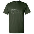 thumbnail image 1 of Patience What You Have When There Are Too many Witnesses Humor Men Tshirt Graphic Tees Novelty Funny Sarcastic T-Shirt, 1 of 5