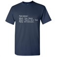 thumbnail image 1 of Patience What You Have When There Are Too many Witnesses Humor Men Tshirt Graphic Tees Novelty Funny Sarcastic T-Shirt, 1 of 5