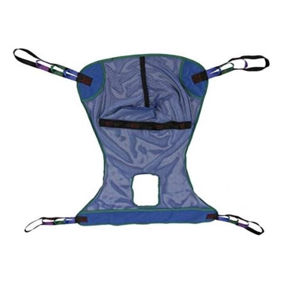 | Patient Aid Universal Full Body with Commode Opening Mesh Lift Sling Polyester Slings for Patient Lifts Full Body Mesh W/Commode Sling (LPS28) (Large)