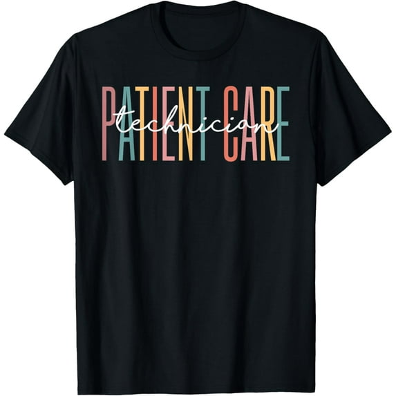t-shirt Patient Care Technician Best Patient Care Tech PCT T-ShirtMen and women can wear, black T-shirts, gifts. Age: M,L,XL 2XL, 3XL, 4XL