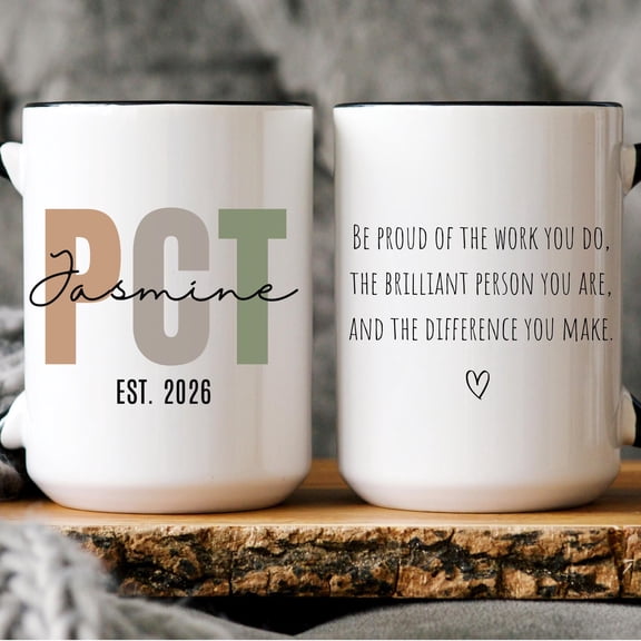 Patient Care Technician Gift Mug Personalized PCT Cup For Her ICU Tech Appreciation Presen