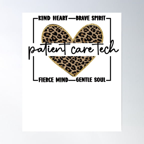 Patient Care Technician Week Pct Patient Care Tech Poster Wall Art, Modern Wall Decor, 24x36 UNFRAMED