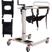 Patient Lift Transfer Chair for Home, Transfer Chairs for Elderly, Height Adjustable Multifunctional Bathroom Wheelchair Portable car Lift Transport Chair Toilet Commode Chair