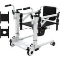 thumbnail image 1 of Patient Lift Transfer Chair,Portable Lift Aid for Elderly/Disabled,Bedside Commode Transport Chair with 180° Split Seat & Potty,Bathroom Wheelchair & Elderly Bedside Commode Chair, 1 of 7