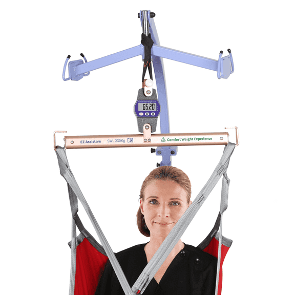 Patient Lift Weight Scale for Bedridden Patients, Universal Hanging Scale for Hoist, Digital LCD Display, 500 lb Load Capacity
