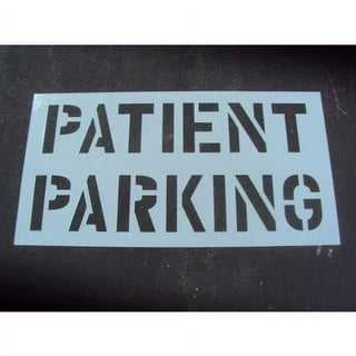Parking Lot Stencils 48 STOP Parking Lot Stencil. Individual Letters 1/16  LDPE