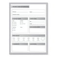 thumbnail image 1 of Patient Room Magnetic Whiteboard, Hospital Patient Chart, 18.5" x 24.5", White/Gray Surface, Satin A | Bundle of 2, 1 of 5