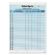 Patient Sign-In Label Forms, Two-Part Carbon, 8.5 X 11.63, Blue, 1/page, 125 Forms | Bundle of 2 Packs