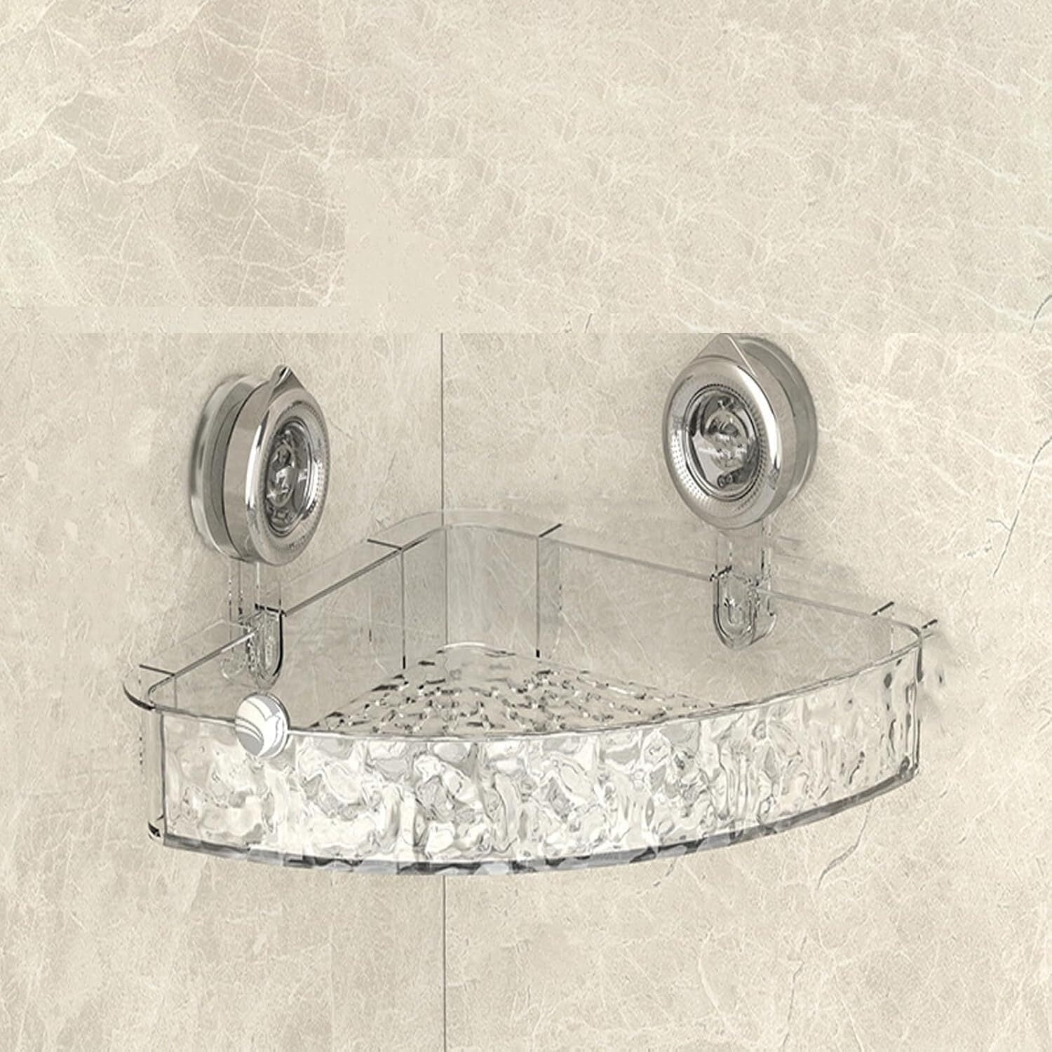 Patient Trays Shower Shelf, Setpatient Corrugated Suction Cup Storage ...