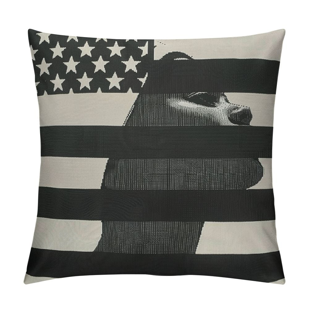 Patifu American Flag Pillow Cover Military Camo Decorative Pillow Cover For Bedroom Living Room