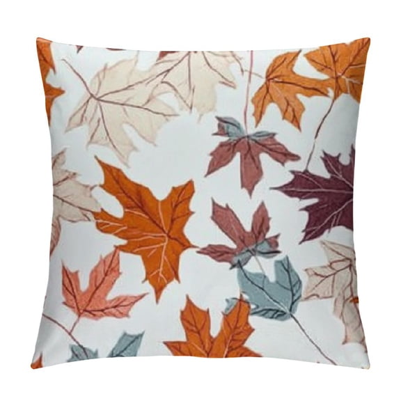 Patifu   Autumn Decorations Fall Porch Outdoor Throw Pillow Covers Décor Maple Leaves Farmhouse Cushion Cases   for Home Couch Sofa Patio Bench - Maple Leaves 12x12in