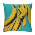 Patifu Bananas Graphic Decorative Throw Pillow Cover for Home Couch