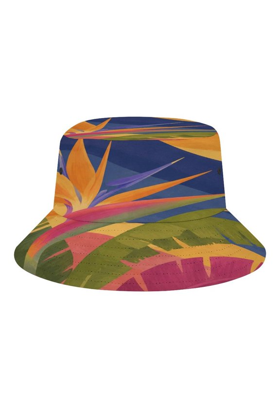 Bird Paradise Bucket Hat, Soft, Printed, Packable Fisherman Sun Hat for Beach Travel Hiking Vacation, Sun Hat for Women Men,