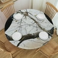 thumbnail image 1 of Patifu Birds Crows Tree Round Tablecloth Stain-Resistant Washable Indoor Outdoor Restaurants Weddings Parties Waterproof Home Decor 46"-50, 1 of 8