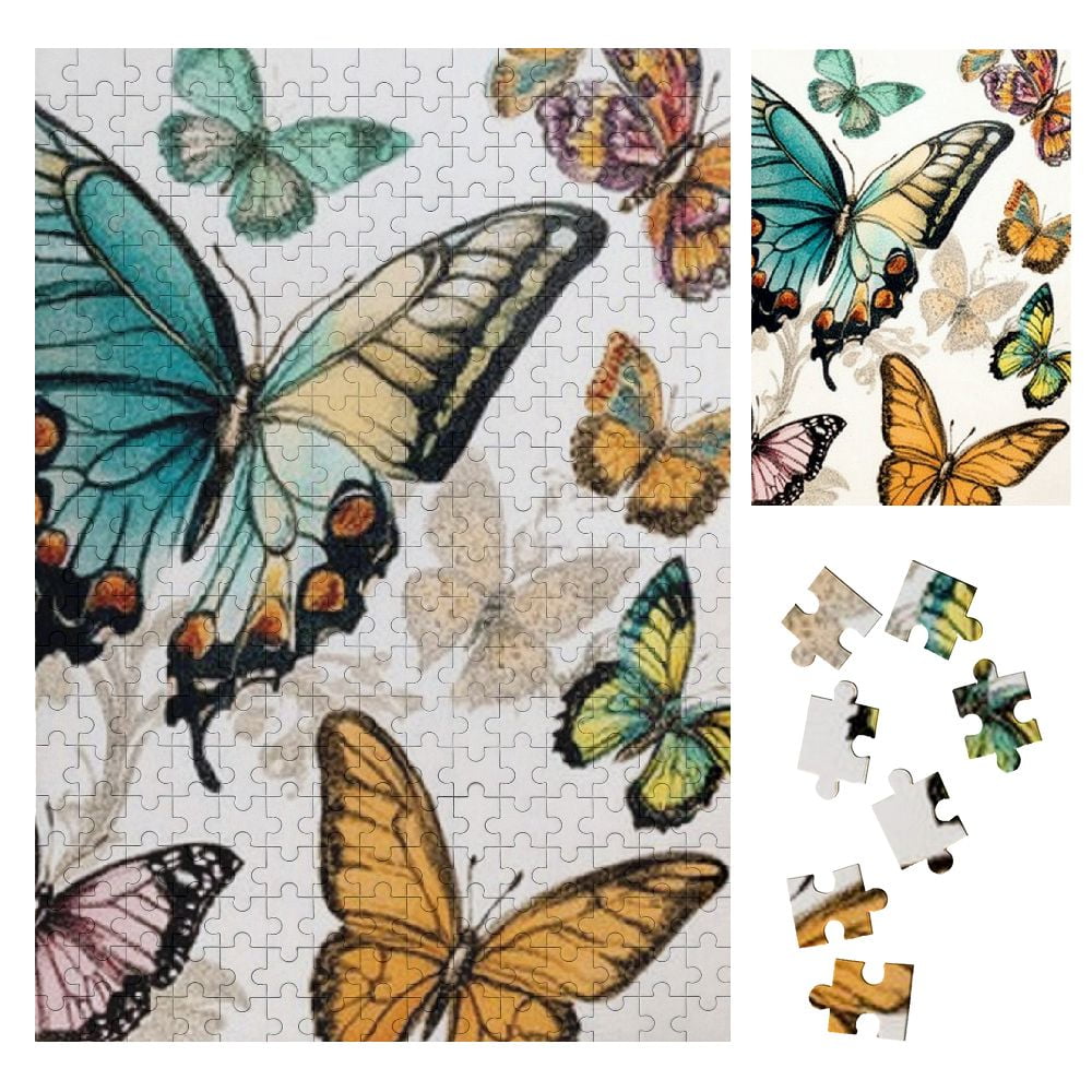 4 Pack Large Piece Puzzles For Seniors & Adults - 36 Piece Jigsaw Puzzles (Dogs, Cats, Birds, Fish) With Storage Bags