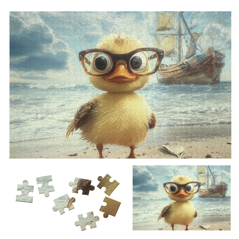 Puzzle „Clucking In Glasses“ – 1000 Teile, Lustiges Hühner-Motiv Mit Brille, Für Erwachsene & Puzzle-Fans